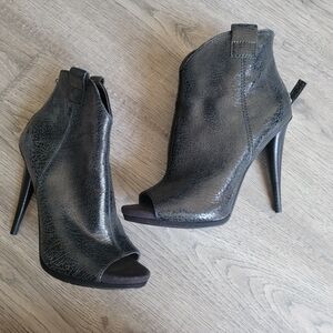 Nine West Peep-Toe Heeled Boots